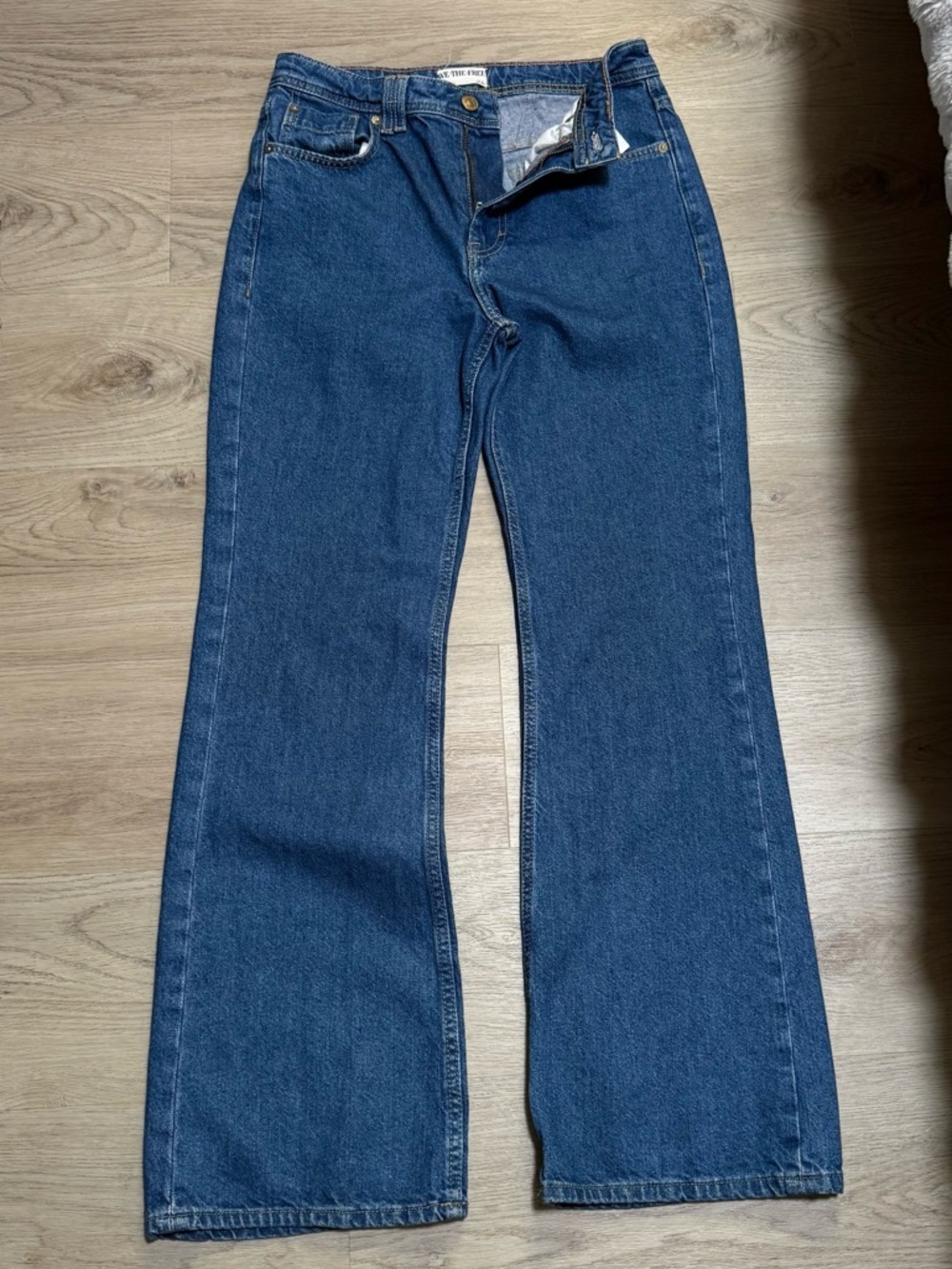 Free People Dark Blue Flare Jeans